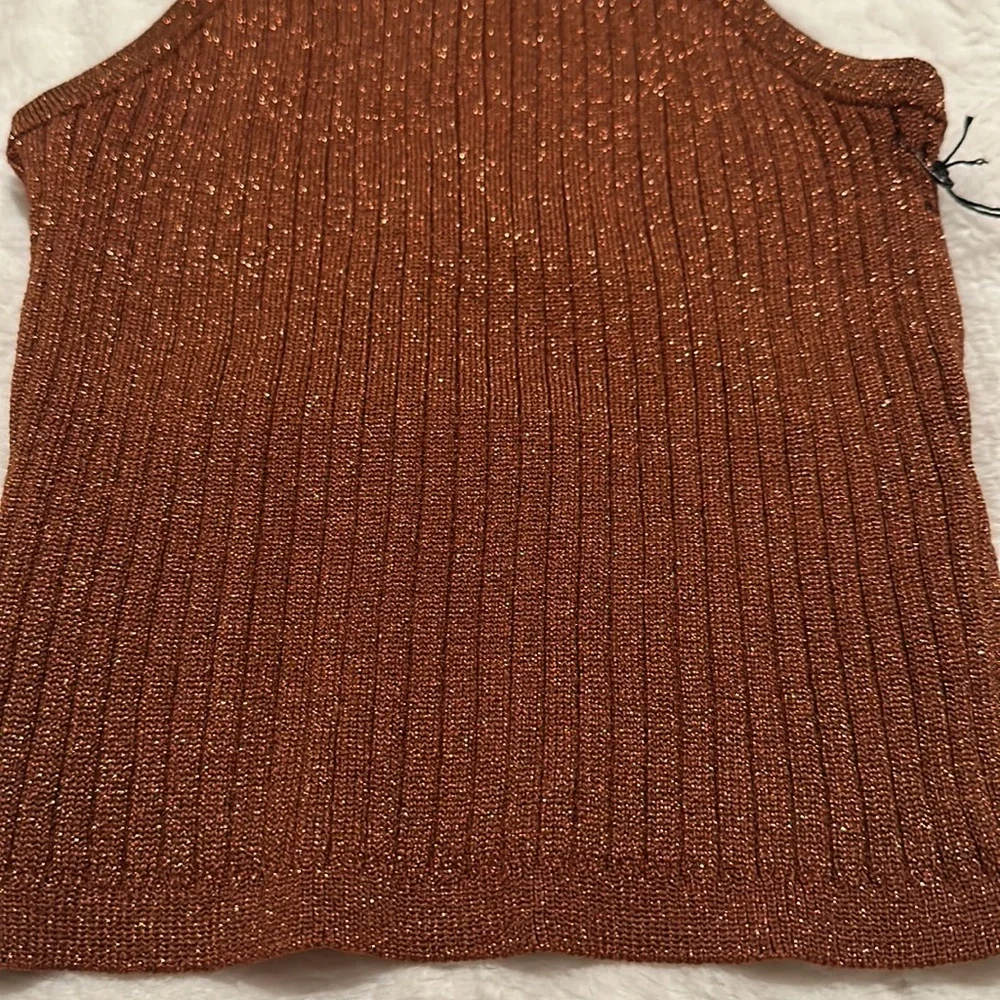 Superdown | sonya rib shimmer tank | size xsmall - Picture 8 of 11